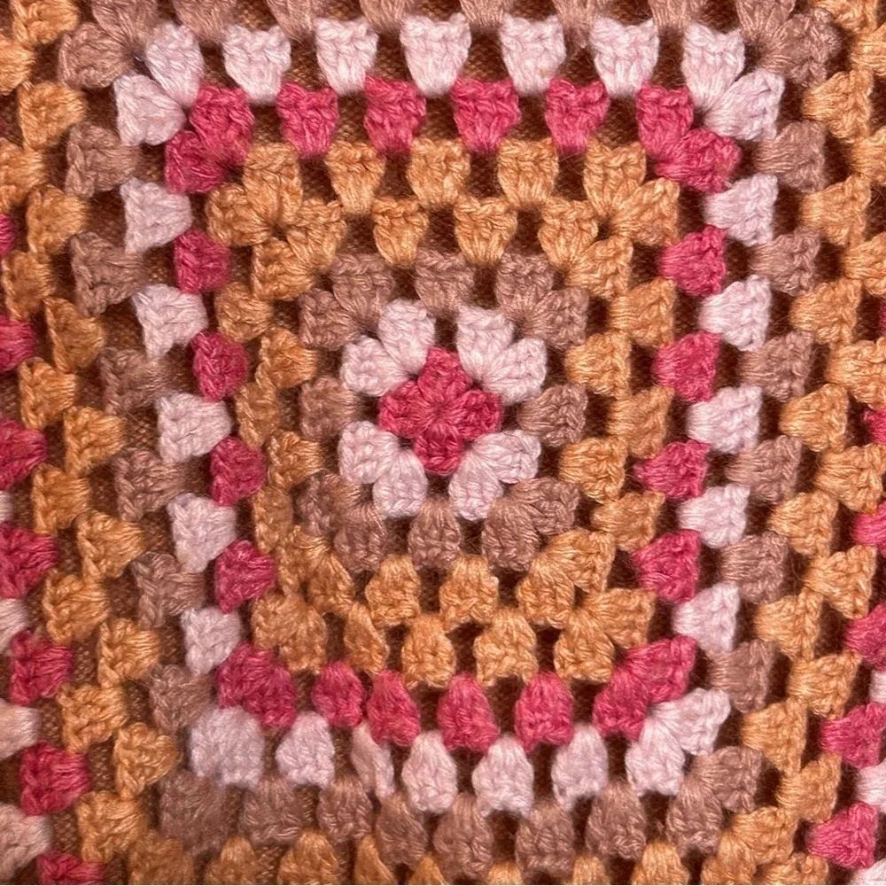 Sundance Crochet Granny Square Sweater Small - Picture 6 of 8